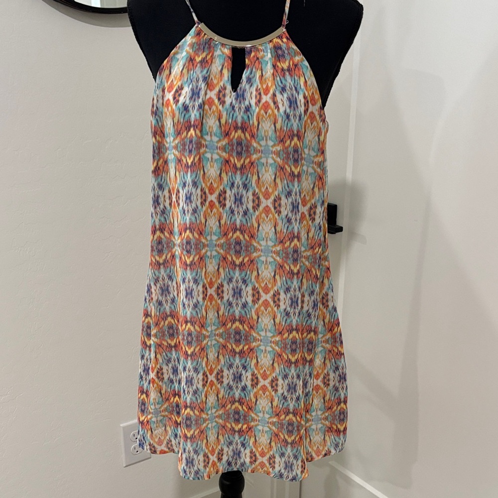 As U Wish Multicolor Patterned Dress